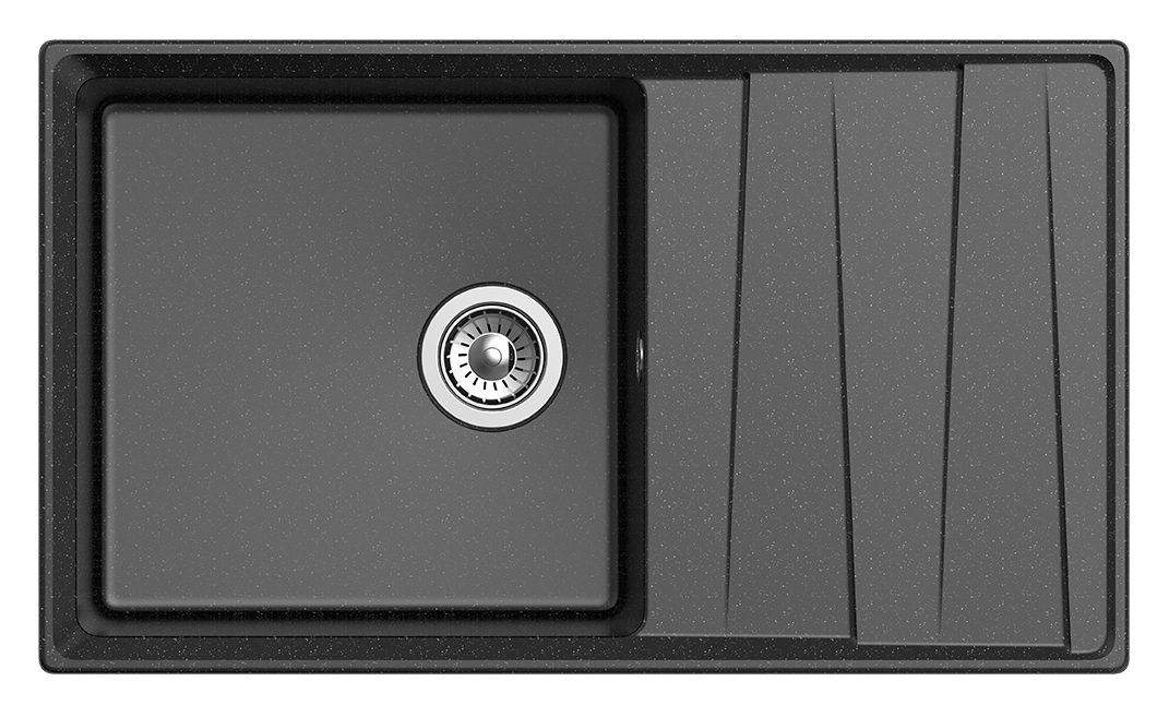 Кухонная мойка GranFest GF-LV-860L (черный)