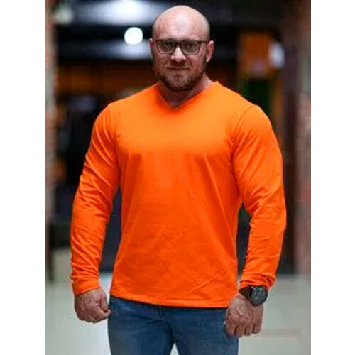 фото Лонгслив inferno style, размер 2xl, оранжевый