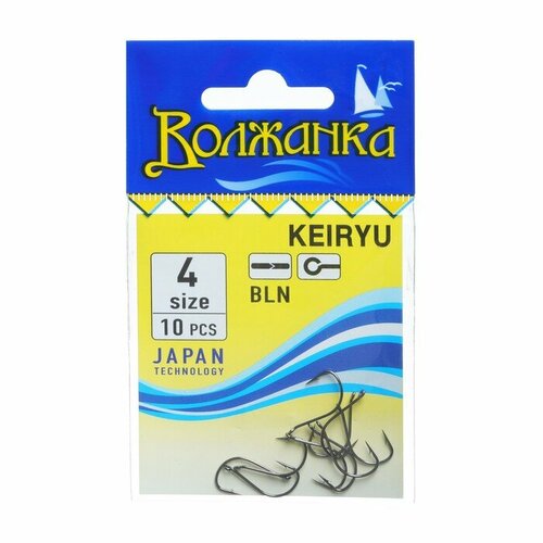 фото Крючки "волжанка" keiryu № 4, 10 шт volzhanka
