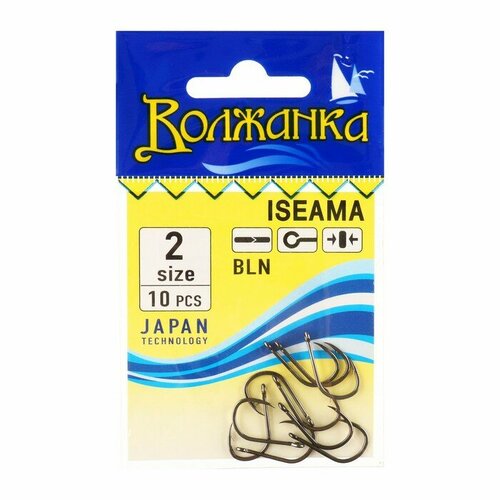 фото Крючки волжанка iseama № 2, 10 шт volzhanka