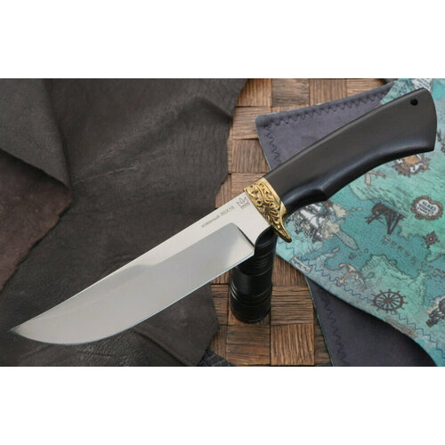 фото Мастерская самойлова нож лесник-а, сталь 95х18, рукоять граб, литье латунь