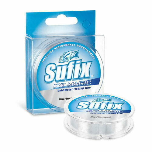 Леска зимняя Sufix ICE MAGIC Clear 50м 0.135мм 2.0кг