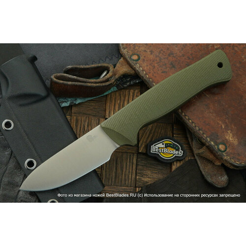 Нож-скиннер Owl Knife Ulula S, сталь Bohler N690, рукоять оливковая G-10 городской нож owl knife pocket сталь bohler n690 рукоять желтая g 10