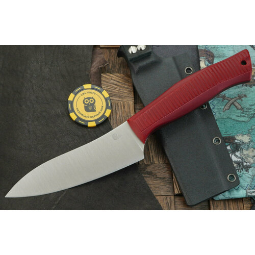 Нож Owl Knife Canadian, сталь Elmax, рукоять вишневая микарта