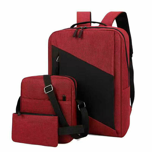 фото Мужской рюкзак wenfang красный