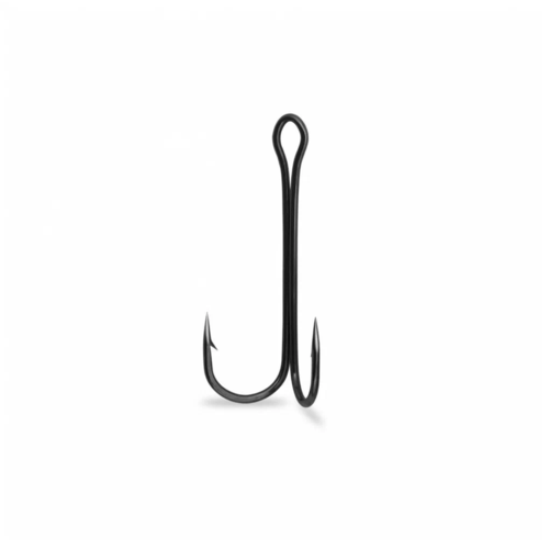 фото Крючок namazu «double hook», размер 1/0 (int), цвет bn, двойник (50 шт.)n-hd1/0bn