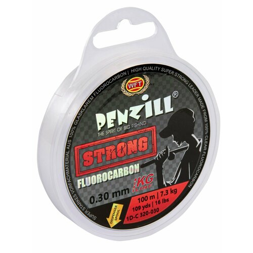 фото Леска монофильная wft penzill fluorocarbon strong 100/030
