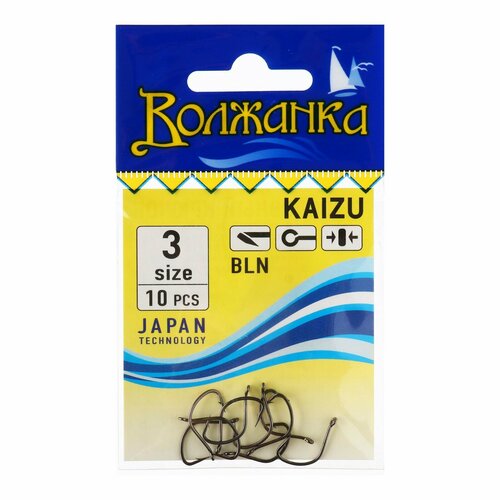 фото Крючки kaizu № 3, 10 шт россия