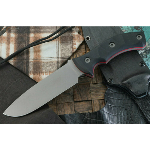 фото Городской нож волчий век команданте, сталь 95х18 wa, рукоять черная g-10
