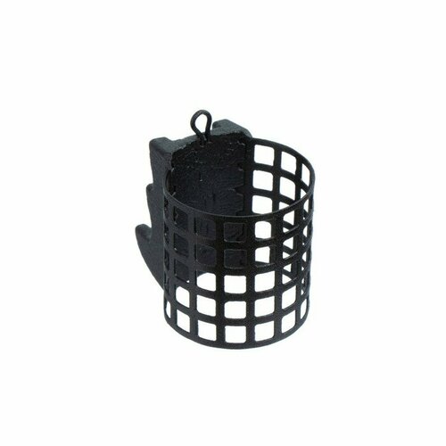 фото Груз-кормушка металлическая x-feeder me batman m perfo, цвет matt black, 80 г, 30 мл