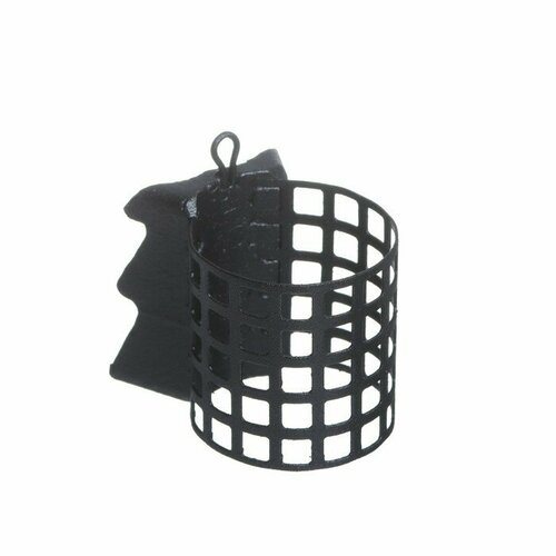 фото Груз-кормушка металлическая x-feeder me alligator m perfo, цвет matt black, 90 г, 35 мл