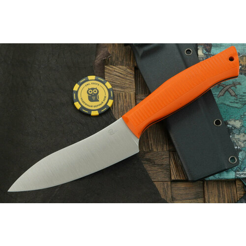 Нож Owl Knife Canadian, сталь Elmax, рукоять оранжевый G-10 нож owl knife canadian сталь bohler n690 рукоять желтый g 10