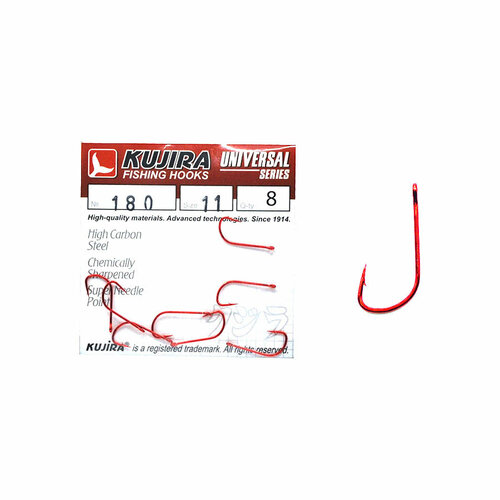 фото Крючки kujira universal 180red №11 (8шт)