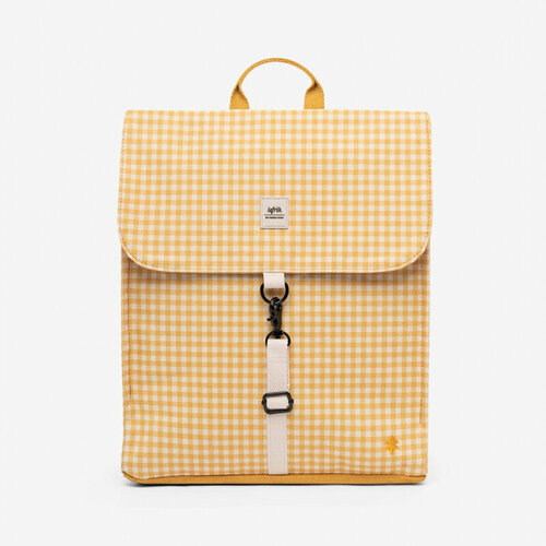 фото Рюкзак lefrik handy mini printed vichy mustard cotton straps