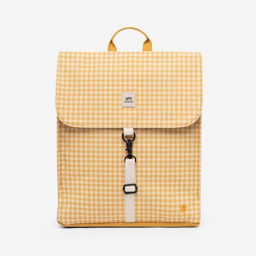 Рюкзак Lefrik Handy Mini Printed Vichy Mustard Cotton Straps