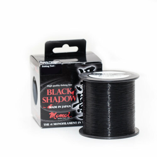 фото Леска momoi black shadow, 0.26 мм, 7.0 кг, 800 м, черная