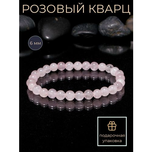 фото Браслет delacosta, кварц, 1 шт., размер 18 см, размер l, розовый