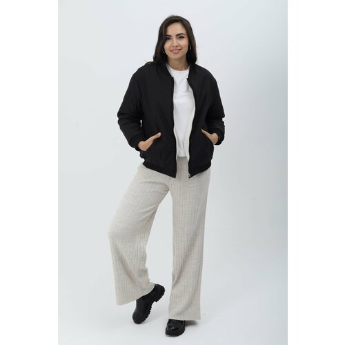 фото Бомбер , размер 44, черный без бренда