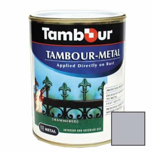 Эмаль-грунт по ржавчине Tambour Metal гладкая глянцевая серебро (543-144) 2,5 л эмаль грунт по ржавчине tambour metal молотковая глянцевая коричневая 543 318 0 75 кг