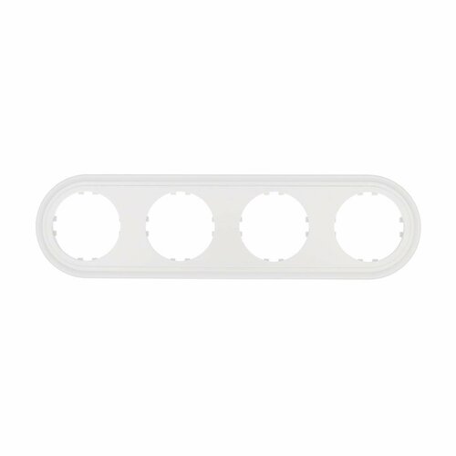 Рамка LK Studio 4-постовая круглая (белый) Vintage-Classic 889404-1