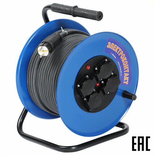 Удлинитель на мет. кат. УХз16-004Р(50м 3х2,5)4 роз.