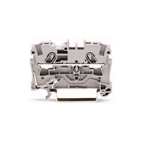 фото Клемма проходная 2х(0.5-6кв. мм) 52.5х33мм для Ex e сер. 2004-1201, WAGO 20041201 (1 шт.)