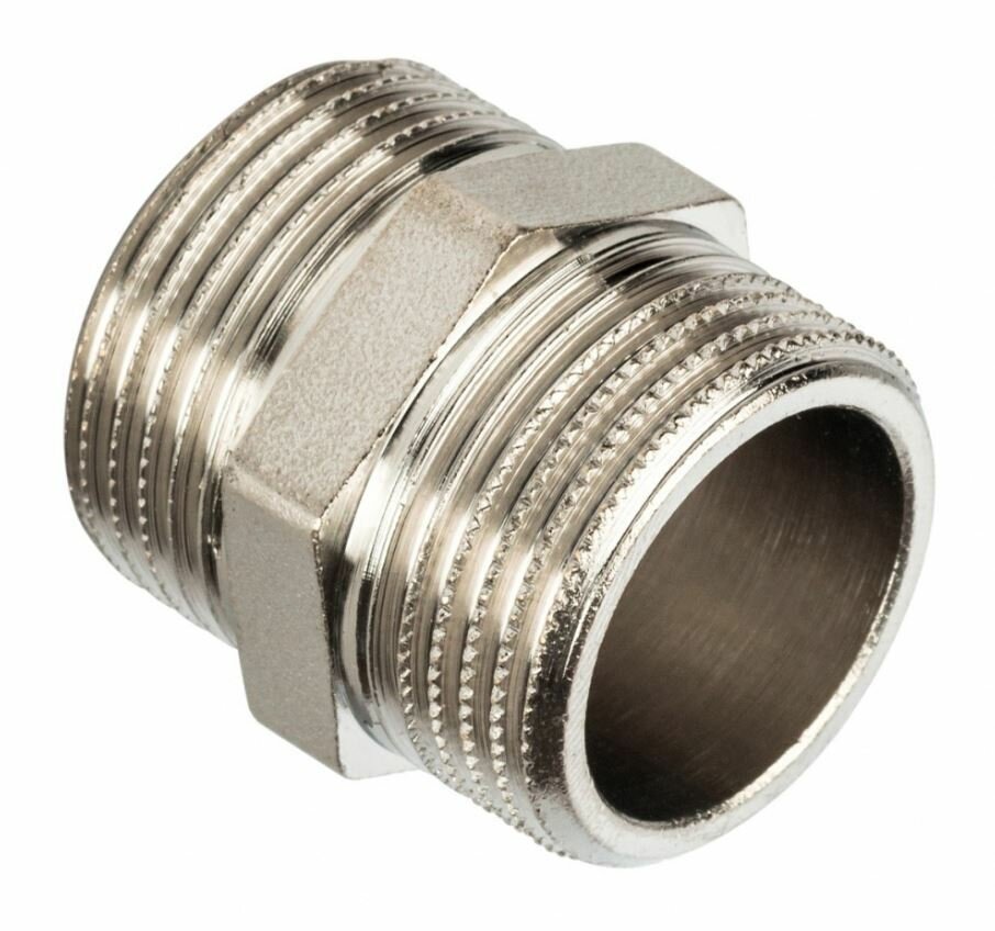 фото Ниппель латунный нар-нар 3/4" ДУ 20, Lavita