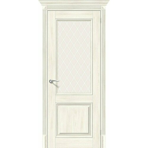 Межкомнатные двери Bravo Эко Шпон Classico Классико-33 Nordic Oak White Сrystal