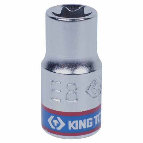 Головка торцевая TORX Е-стандарт 1/4, E8, L = 24 мм KING TONY 237508M