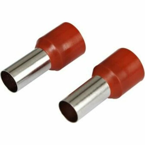 Наконечник-гильза HLT Ншви 1 мм2 с изолированным фланцем красный Е1008 упаковка 100 шт 084-04-22084-04-022 4670042794050 324₽