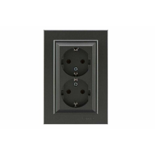 Розетка 2-я с/з Makel Karea цвет латунь 560570820082