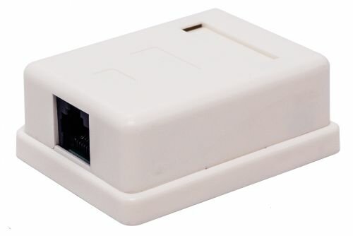 Компьютерная розетка настенная Filum FL-NA-SOCKET5E-1 5E кат, 1 х RJ-45/8p8c, 110/Krone