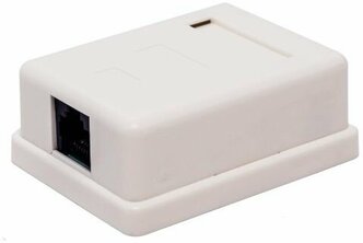 Компьютерная розетка настенная Filum FL-NA-SOCKET5E-1 5E кат., 1 х RJ-45/8p8c, 110/Krone