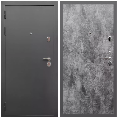 Дверь входная Армада Гарант / ПЭ Цемент темный МДФ панель 6 мм гладкая