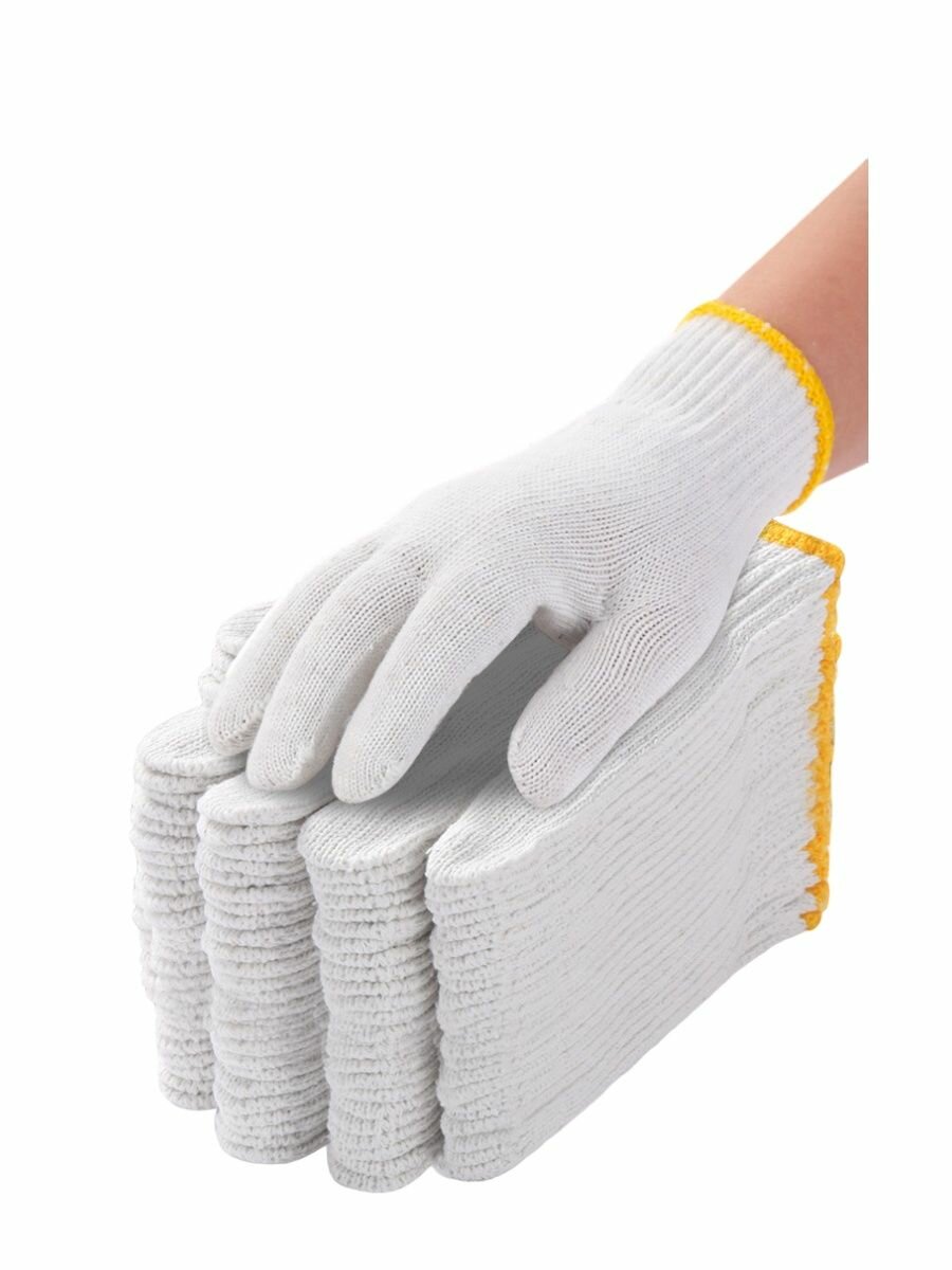 фото Перчатки хб строительные, рабочие,50 шт