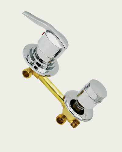 Изображение товара Смеситель для душевой кабины на 2 режима 120 мм под резьбу