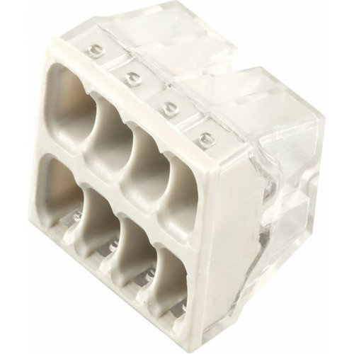 Клемма монтажная 8-проводная для 1-жильного проводника Stekker | код 32392 | FERON ( упак.9шт.)