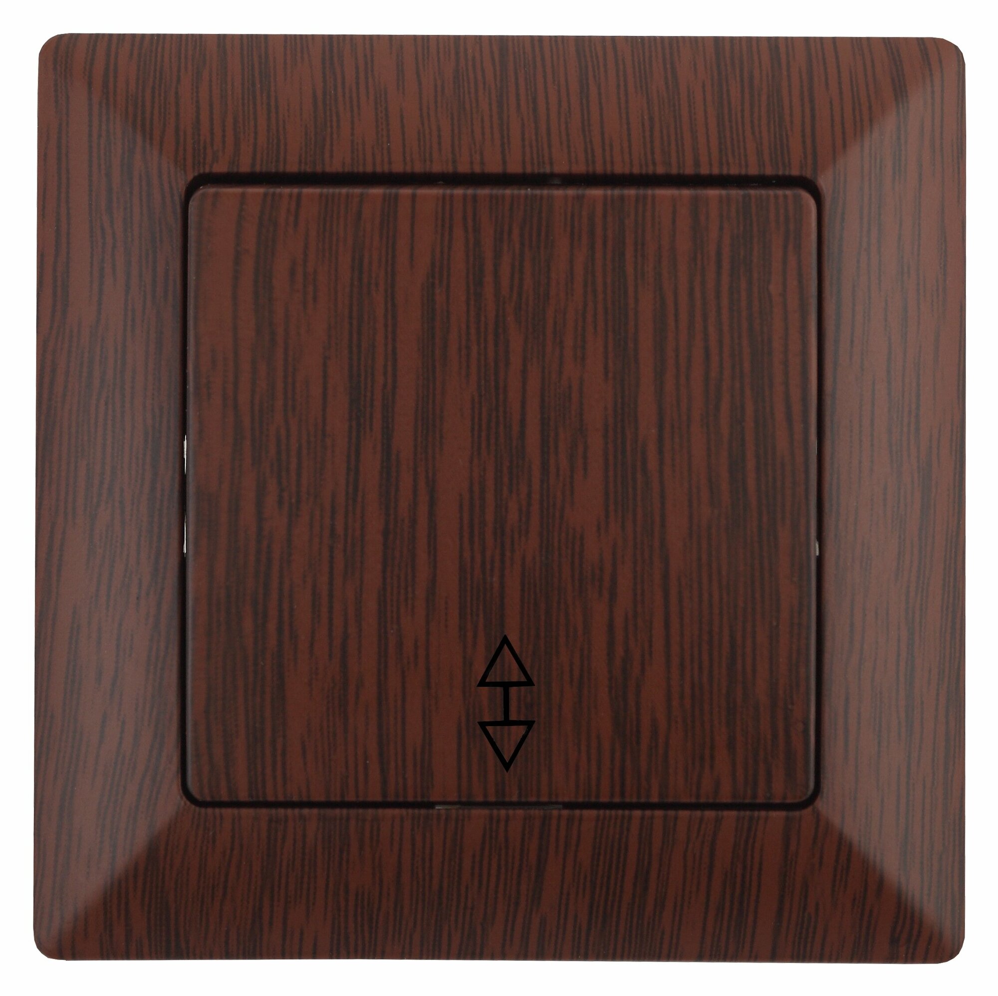 фото Переключатель Intro Solo 4-103-10 одноклавишный 10А-250В, IP20, СУ, венге