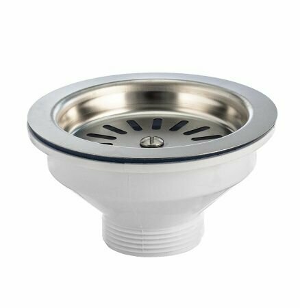 фото Выпуск 3 1/2, нерж диам.112 мм ВИР (30980684), с плоской нерж. чашкой