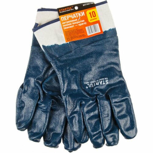 Нейлоновые перчатки STARTUL ST7101-10 перчатки опторика росмарка хб с полным нитриловым покрытием манжет крага