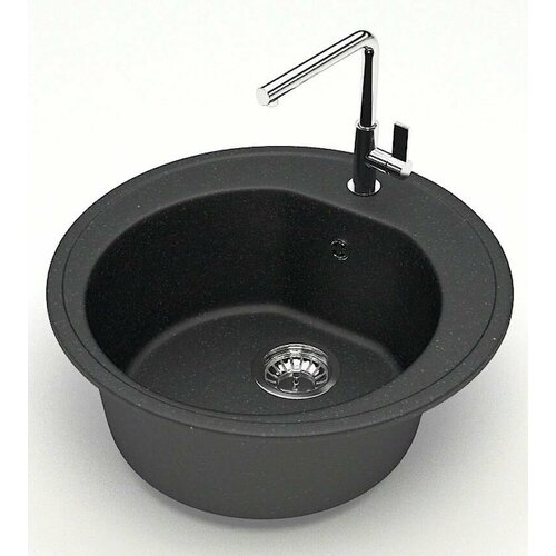 Кух мойка AQUADREAM матовая мод3Q4 черн каменная 5450₽