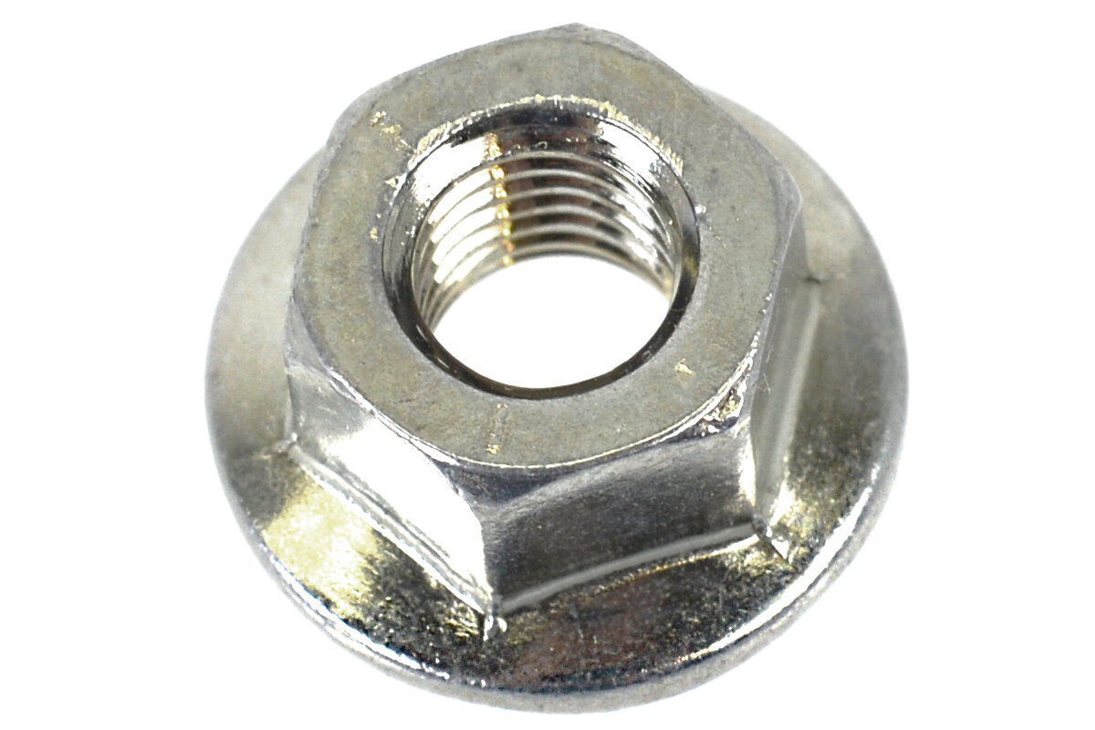 фото Шестигранная гайка M8 для инструмента Makita BLM430, DCS230T, DCS232T, DLM382, DLM431, DLM432, EA4300F, EA7300P, EA7900P, EK7301, EK8100, LM430D