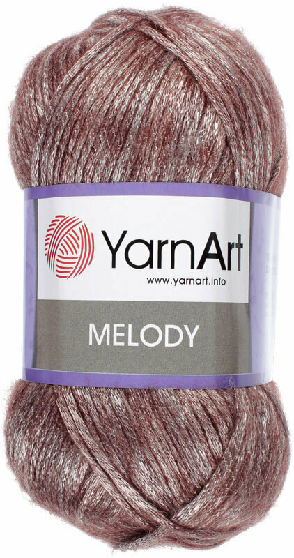 фото Пряжа YarnArt Melody 100г, 230м (ЯрнАрт Мелоди) Нитки для вязания, 9% шерсть, 21% акрил, 70% полиамид, цвет 885 какао, 1шт