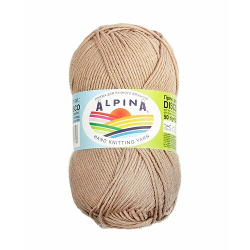 Пряжа ALPINA DISCO (86% хлопок, 14% полиамид) 10х50г/150м цв.06 бежевый