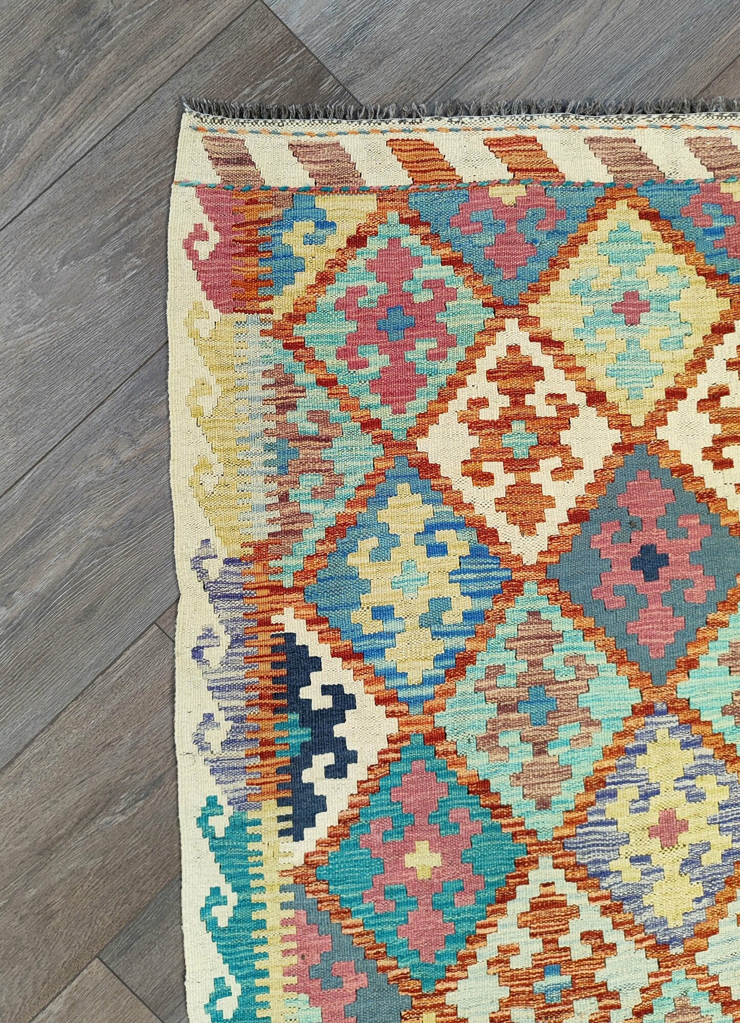 Ковер ручной работы Kilim 1,28х1,78 - фотография № 8