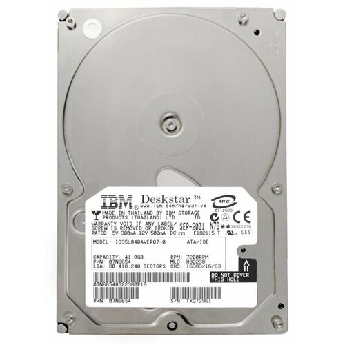 Жесткий диск Dell 07N8170 41Gb 7200 IDE 3.5