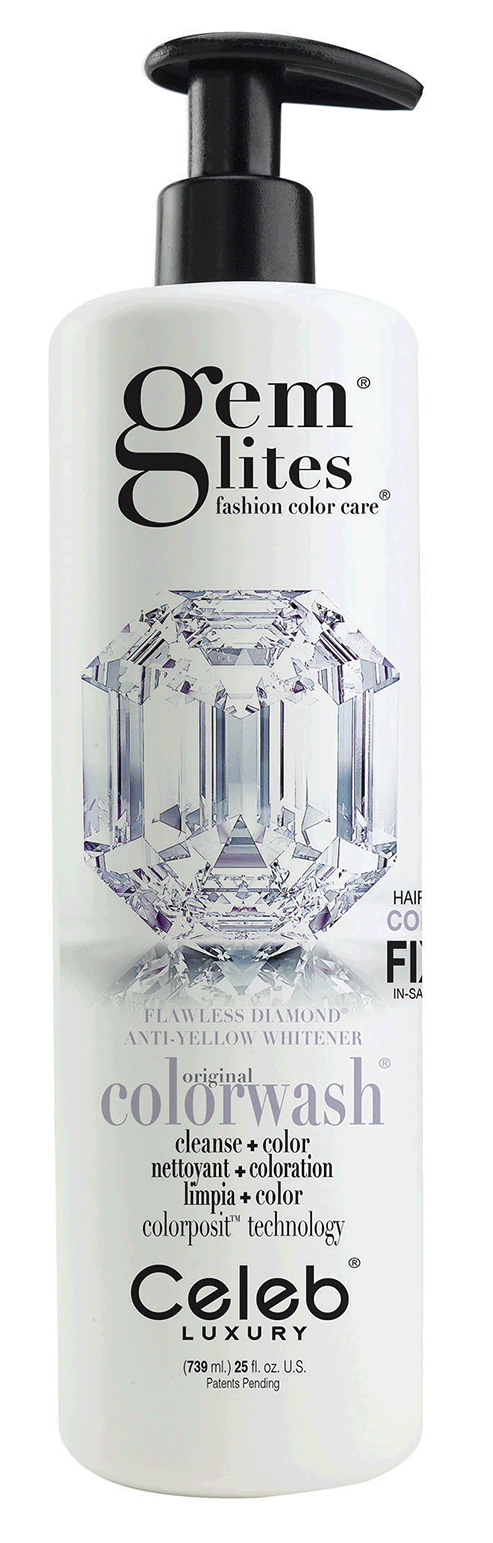 Celeb luxury Шампунь для яркости цвета Бриллиант Gem Lites Shampoo Flawless Diamond 739 мл