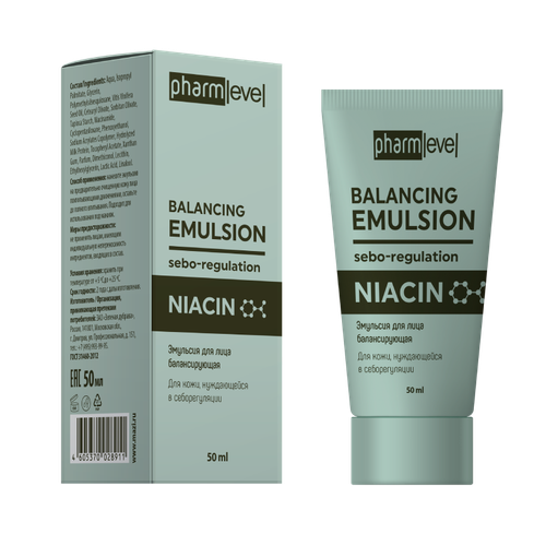 Pharmlevel NIACIN Эмульсия для лица балансирующая 50 мл 1 шт