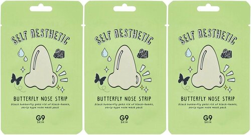 G9SKIN Маски-патчи G9skin Self aesthetic Butterfly Nose Strip 20 мл 3 шт