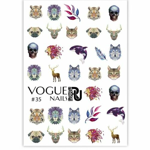 vogue nails слайдер дизайн 151 Слайдер-дизайн Vogue Nails №035, арт. СЛ35